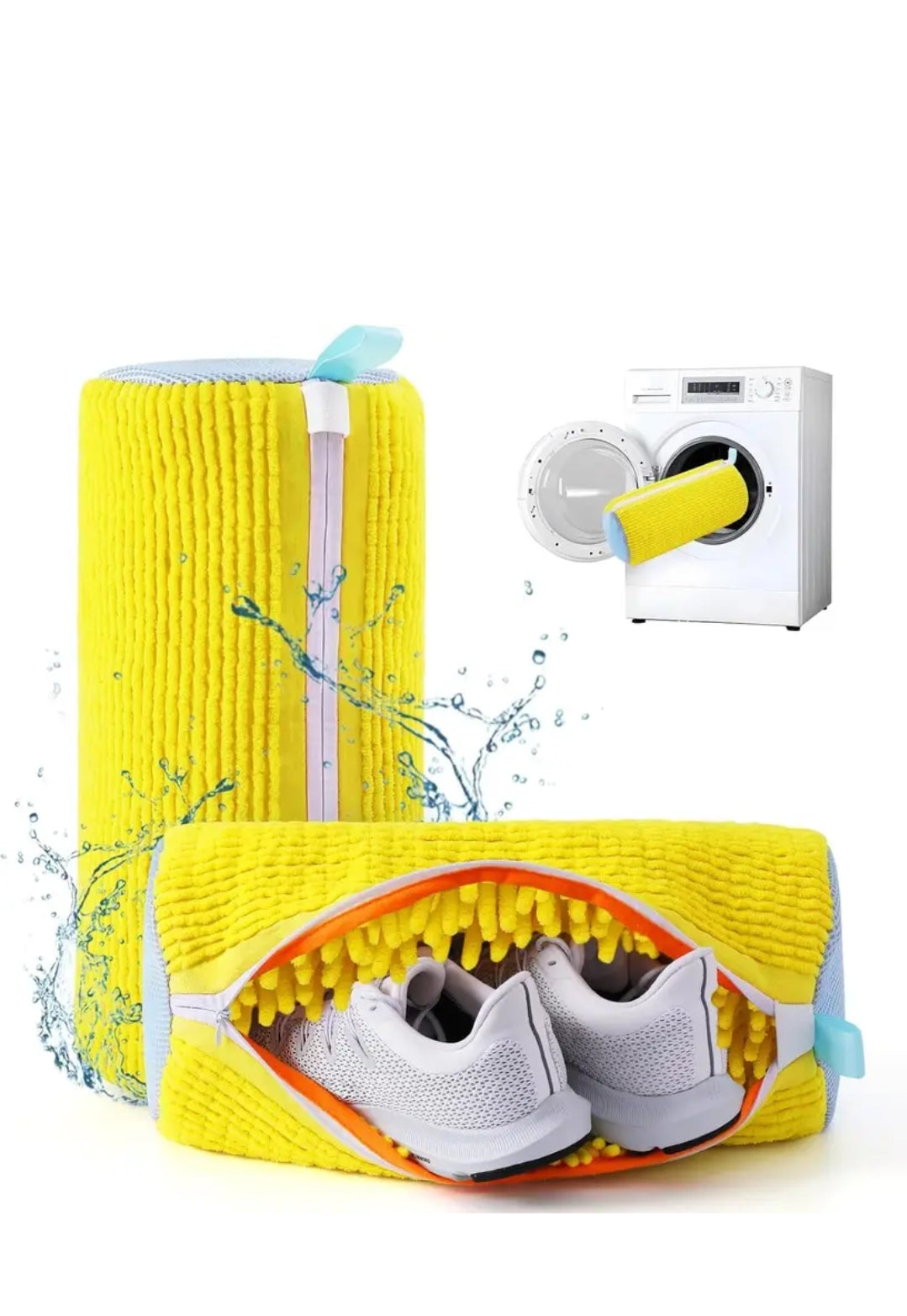 Shoe washing machine bag